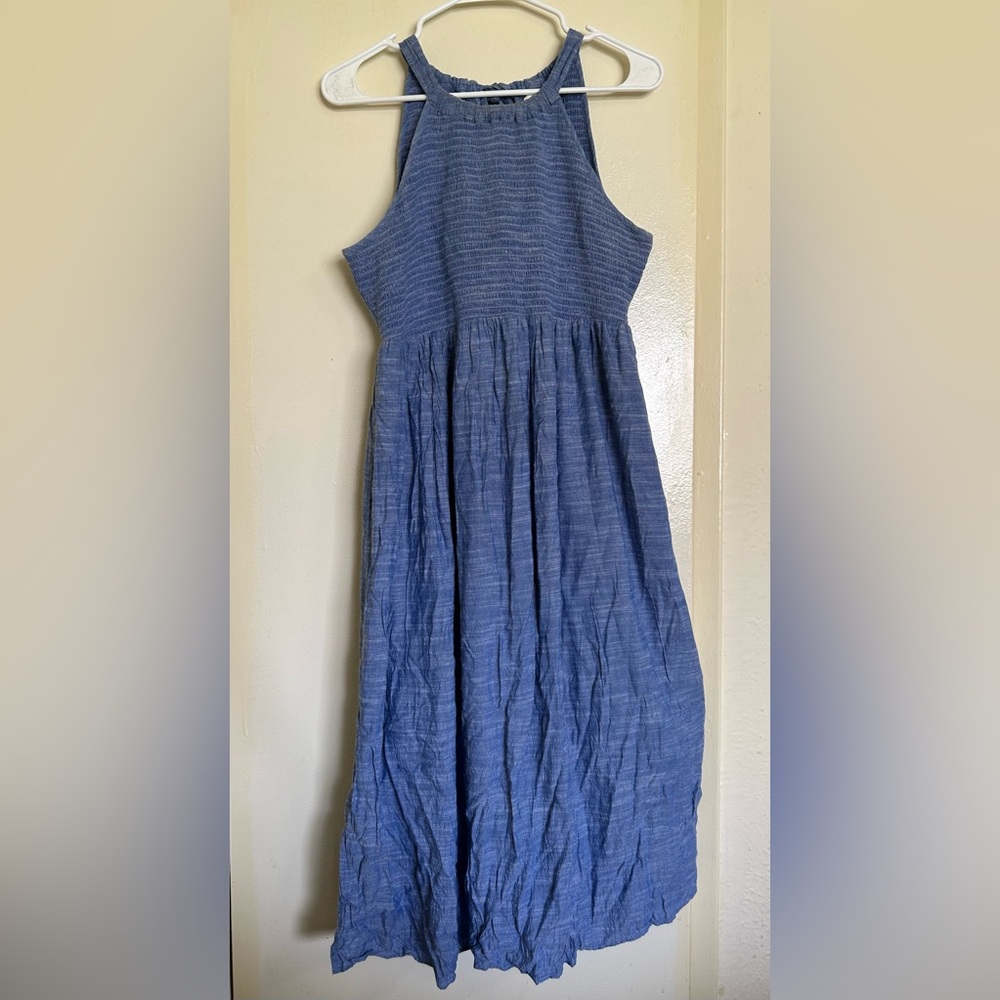 LED Luxe Essentials Denim Maternity Dress